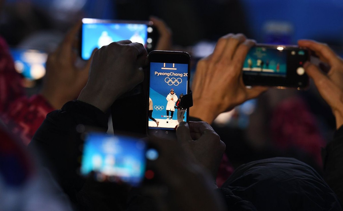 Kibice na igrzyskach olimpijskich w Pjongczangu
