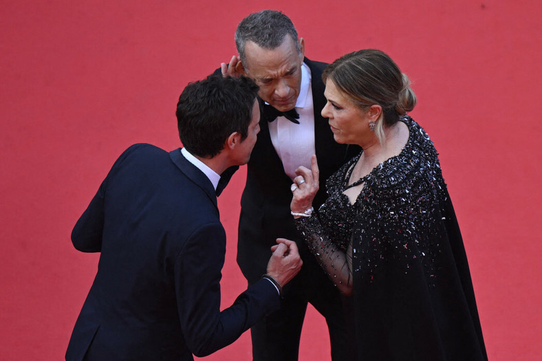 Tom Hanks i Rita Wilson podczas 76. Festiwalu Filmowego w Cannes