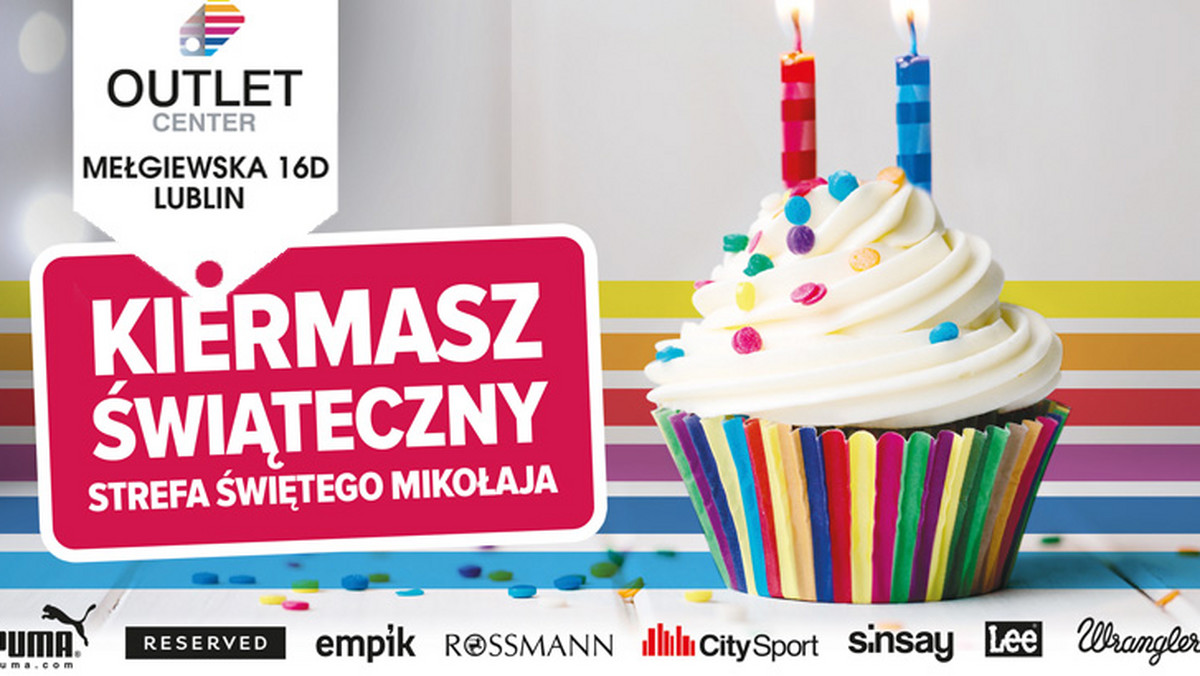 Już w nadchodzący weekend 9-11 grudnia Outlet Center Lublin świętuje drugie urodziny. Na klientów w tych dniach czekają rabaty -50% oraz kiermasz świąteczny wraz ze strefą św. Mikołaja.