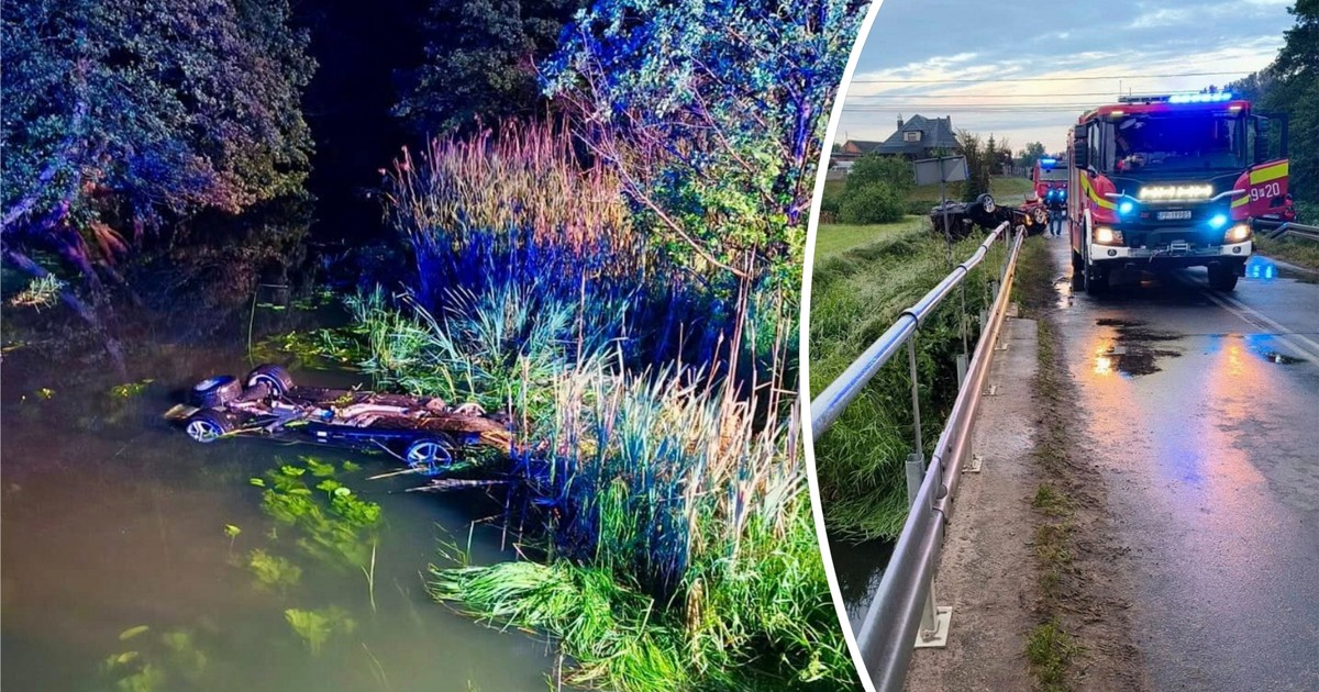 Tragedia w Osieku nad Notecią: BMW wpadło do rzeki, są ofiary