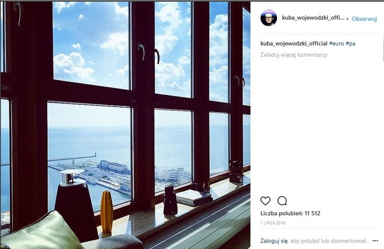 Kuba Wojewódzki i jego apartament w Gdyni