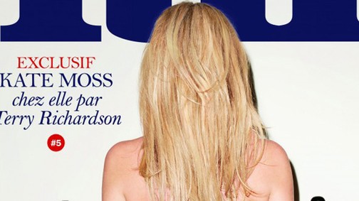 40 évesen megint pucér címlappal jelentkezett Kate Moss