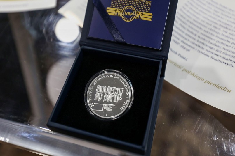 Moneta z okazji 30. rocznicy wycofania wojsk sowieckich z Polski
