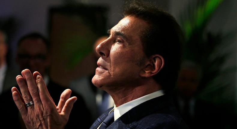 Former Las Vegas casino mogul Steve Wynn gestures at a news conference in Medford, Mass., March 15, 2016. An effort by Nevada casino regulators to impose a $500,000 fine and discipline former Las Vegas casino mogul Wynn over allegations of workplace sexual misconduct had new life Friday, April 1, 2022, after a state Supreme Court decision in a jurisdictional question. Wynn denies all allegations against him.Charles Krupa/AP Photo