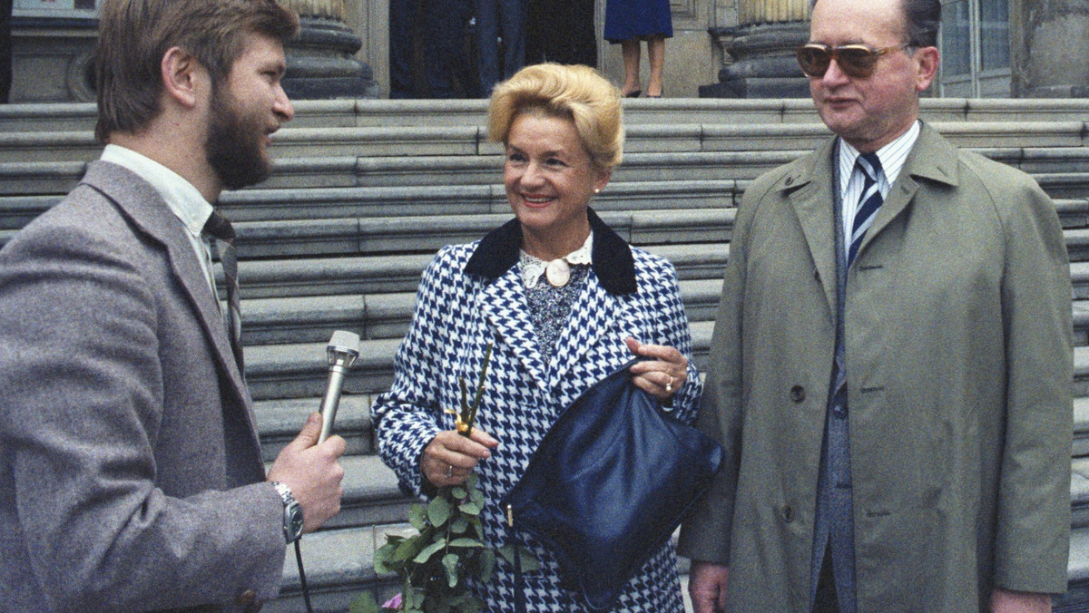 Barbara Jaruzelska i Wojciech Jaruzelski w 1984 r.