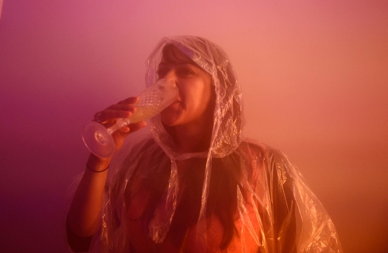 Bar z alkoholem w powietrzu