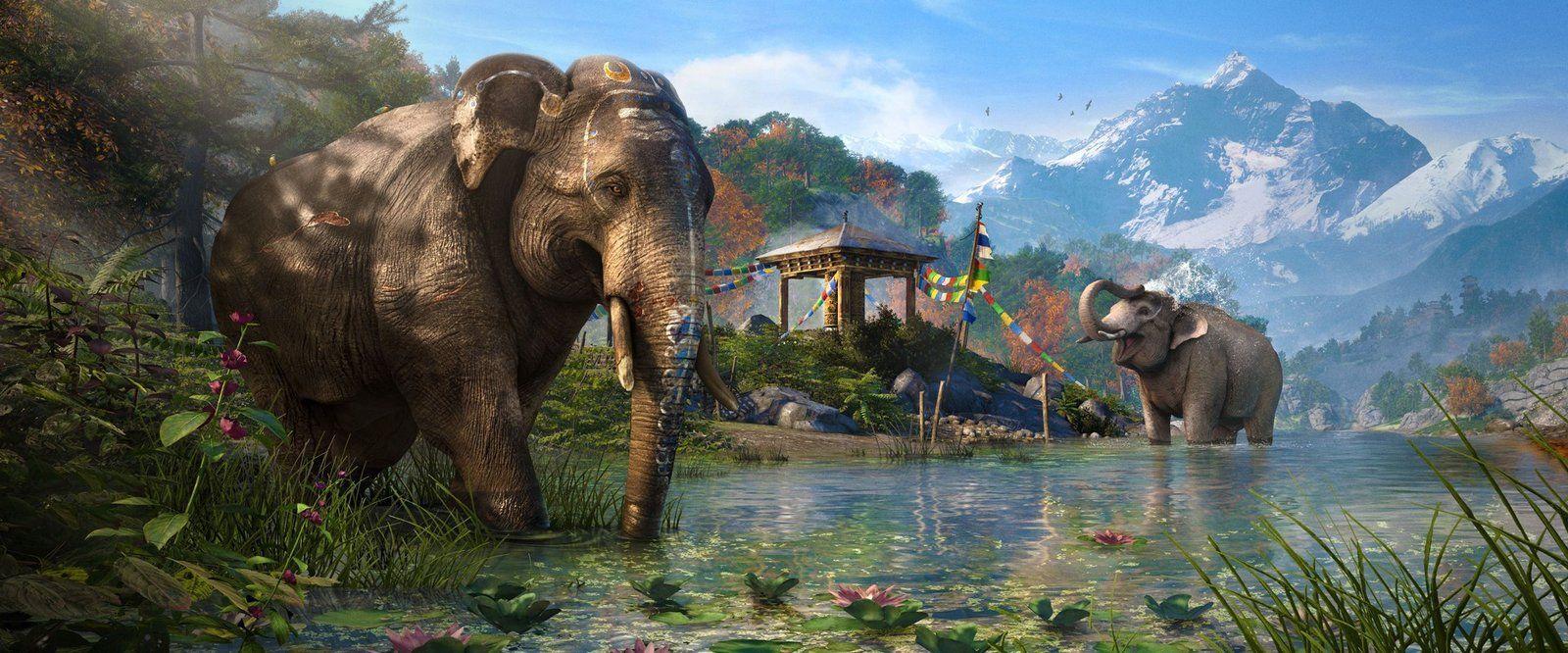 Slony v Far Cry 4 poslúžia aj ako tank (zdroj: