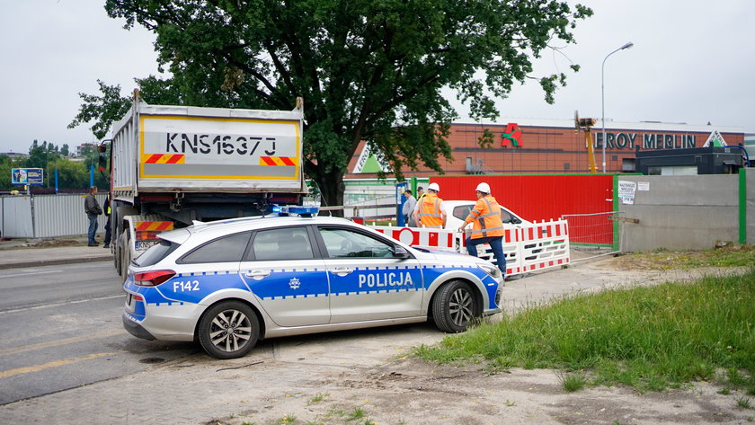 Protest podwykonawców na budowie tunelu średnicowego. "Nie płacą nam od marca"