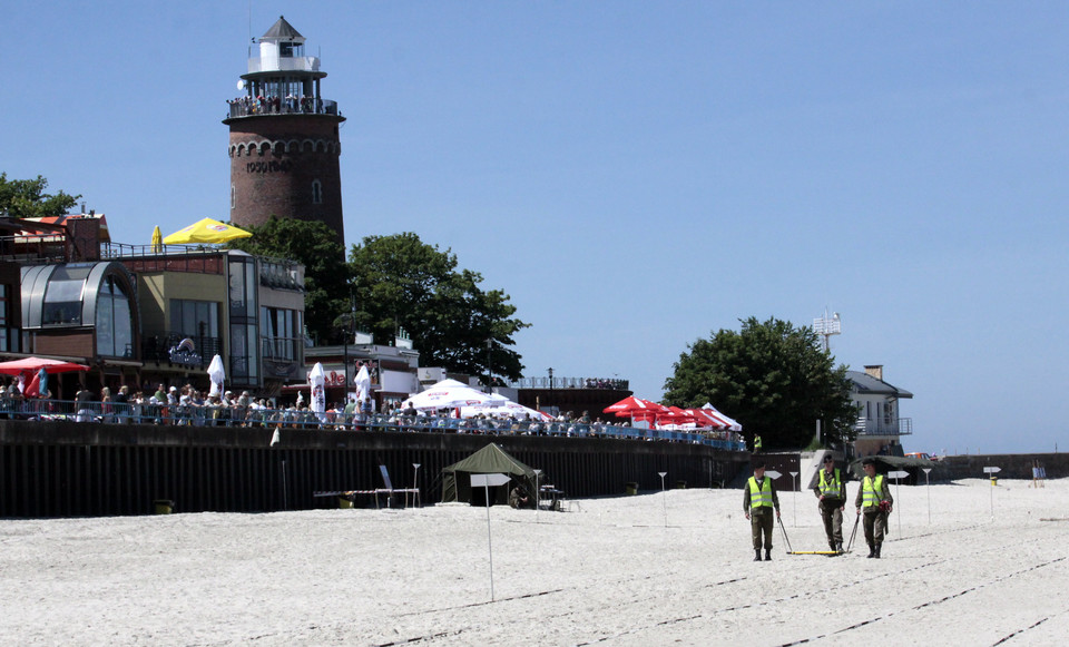 Rozminowanie kołobrzeskiej plaży