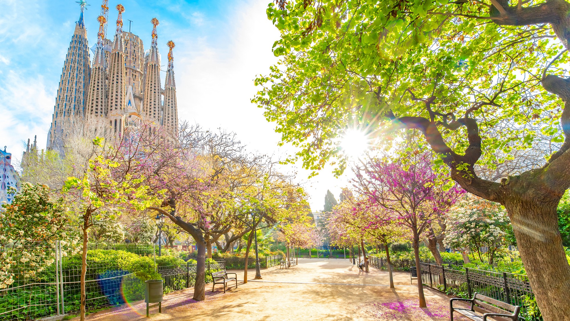 Jarná Barcelona.