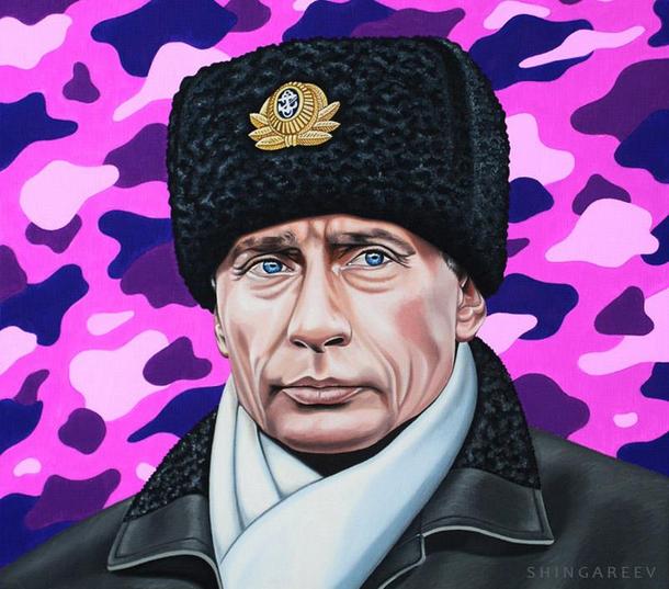 Władimir Putin rys. Rinat Shingareev