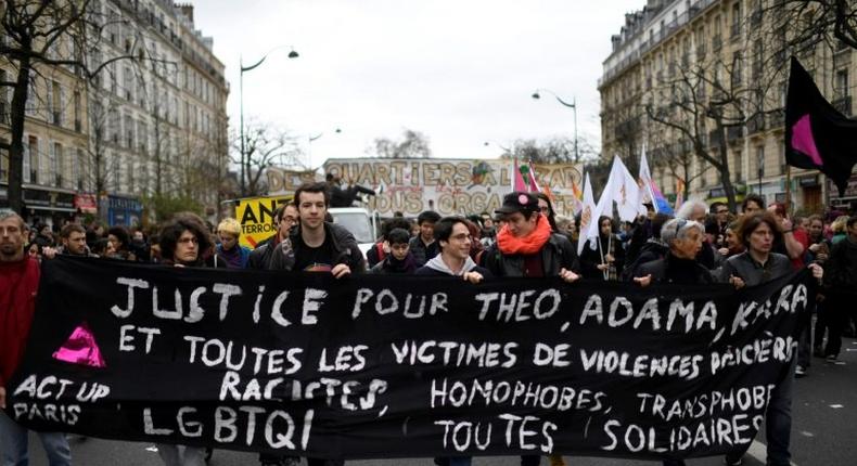 French police have come under pressure for alleged brutality