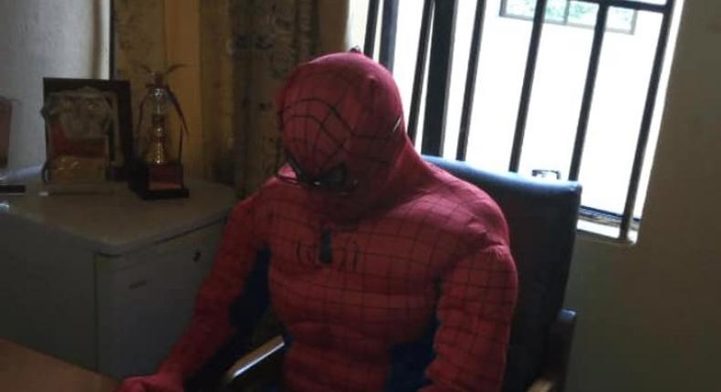 #ASUUStrike: Lecturer becomes Spiderman to help his students