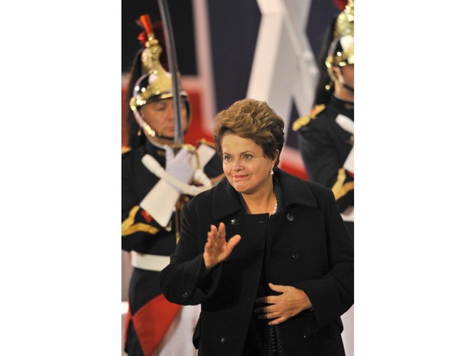 Dilma Rousseff - prezydent Brazylii - na szczycie G20 we Francji.