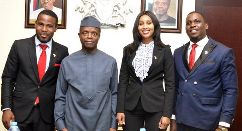 A.Y.E officials with VP Osinbajo