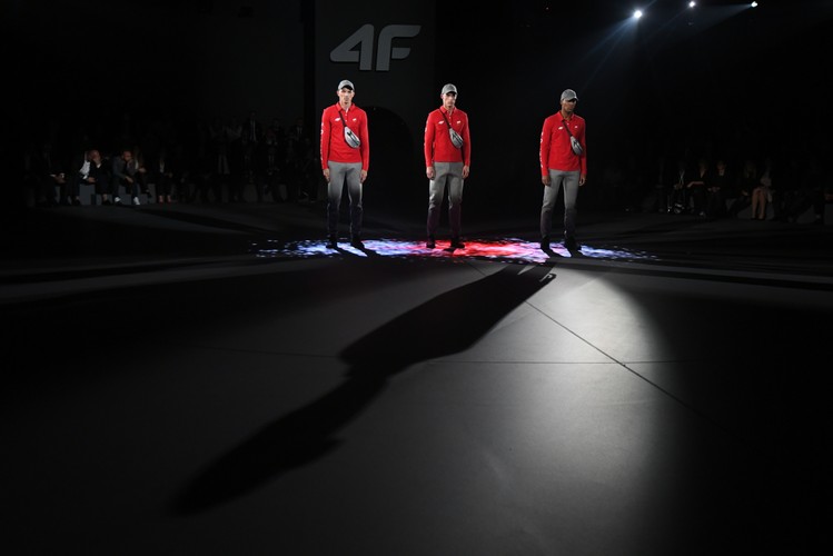 Pokaz kolekcji olimpijskiej marki 4F dla polskich sportowców, uczestników XXIII Zimowych Igrzysk Olimpijskich