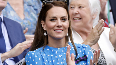 Księżna Kate zachwyciła na Wimbledonie. Uwagę zwracała tajemnicza wstążka