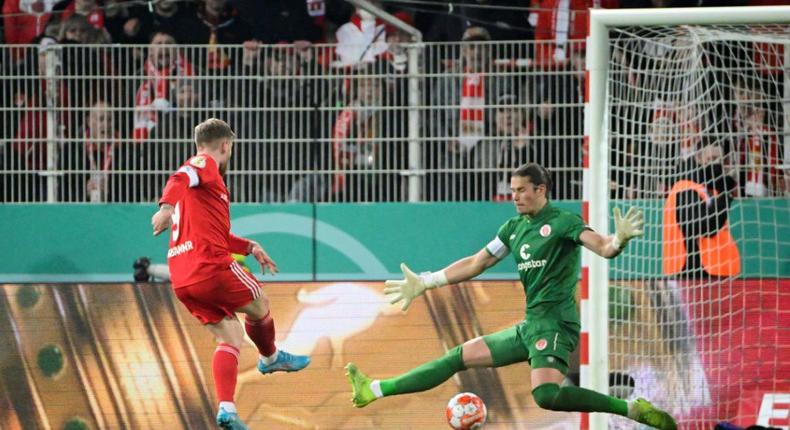 Andreas Voglsammer scores the winner for Union Berlin on Tuesday Creator: Tobias SCHWARZ