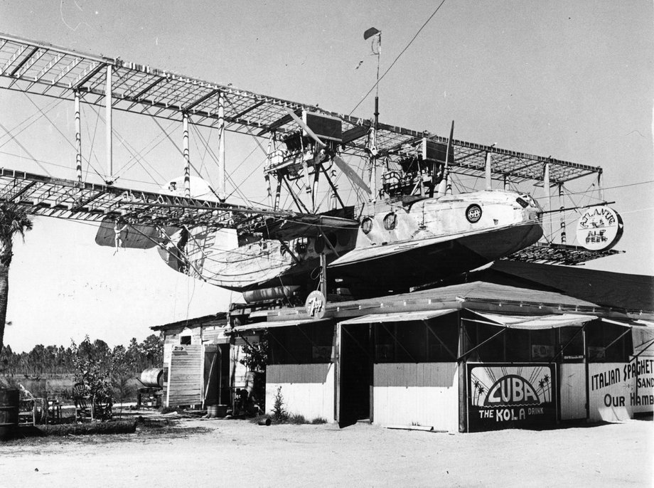 Latająca łódź po wyłączeniu z eksploatacji. Zdjęcie z 1931 roku