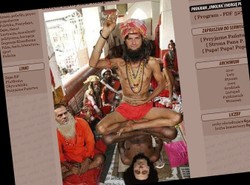 Palikot jako hinduski jogin czci Sziwę