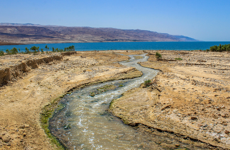 Coraz mniej wody z rzeki Jordan wpływa do Morza Martwego
