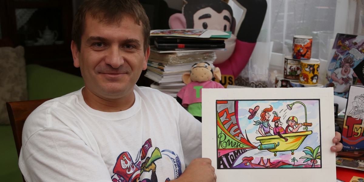 Mirosław Sobiecki (40 l.) – fan komiksów