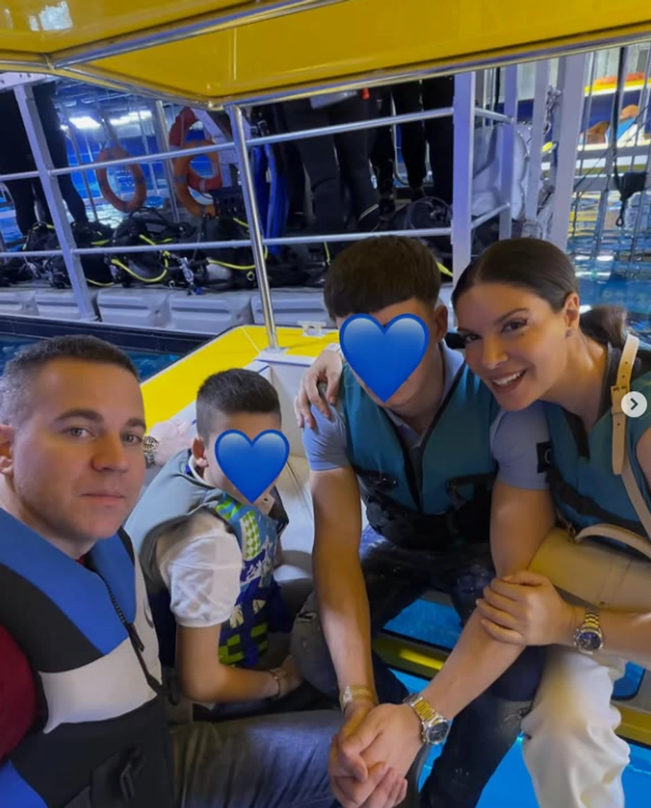 Sanja Kužet sa porodicom