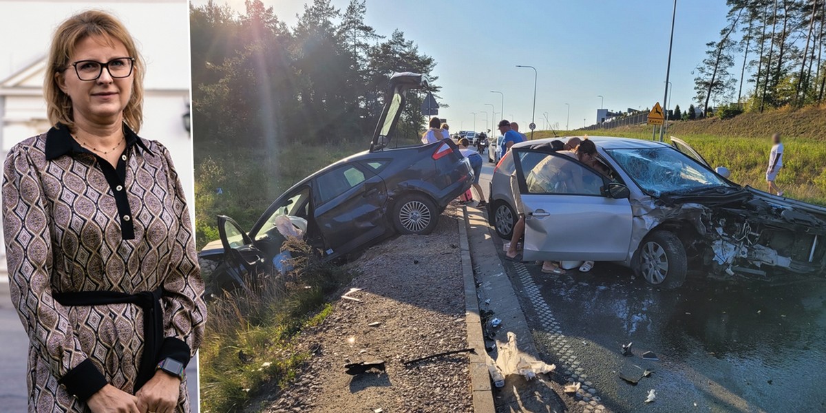 Pani Elżbieta była świadkiem wypadku. Bez wahania ruszyła na pomoc poszkodowanym. 