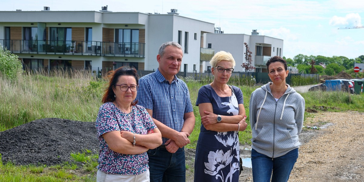 Mieszkańcy Czułowa w Tychach protestują przeciwko intensywnej zabudowie dzielnicy. 