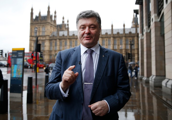 Petro Poroszenko w Londynie