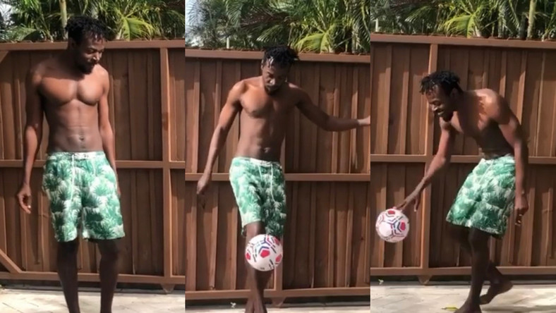 Kwaw Kese shows off his football skills, hits 75 juggles in 30 seconds (WATCH)
