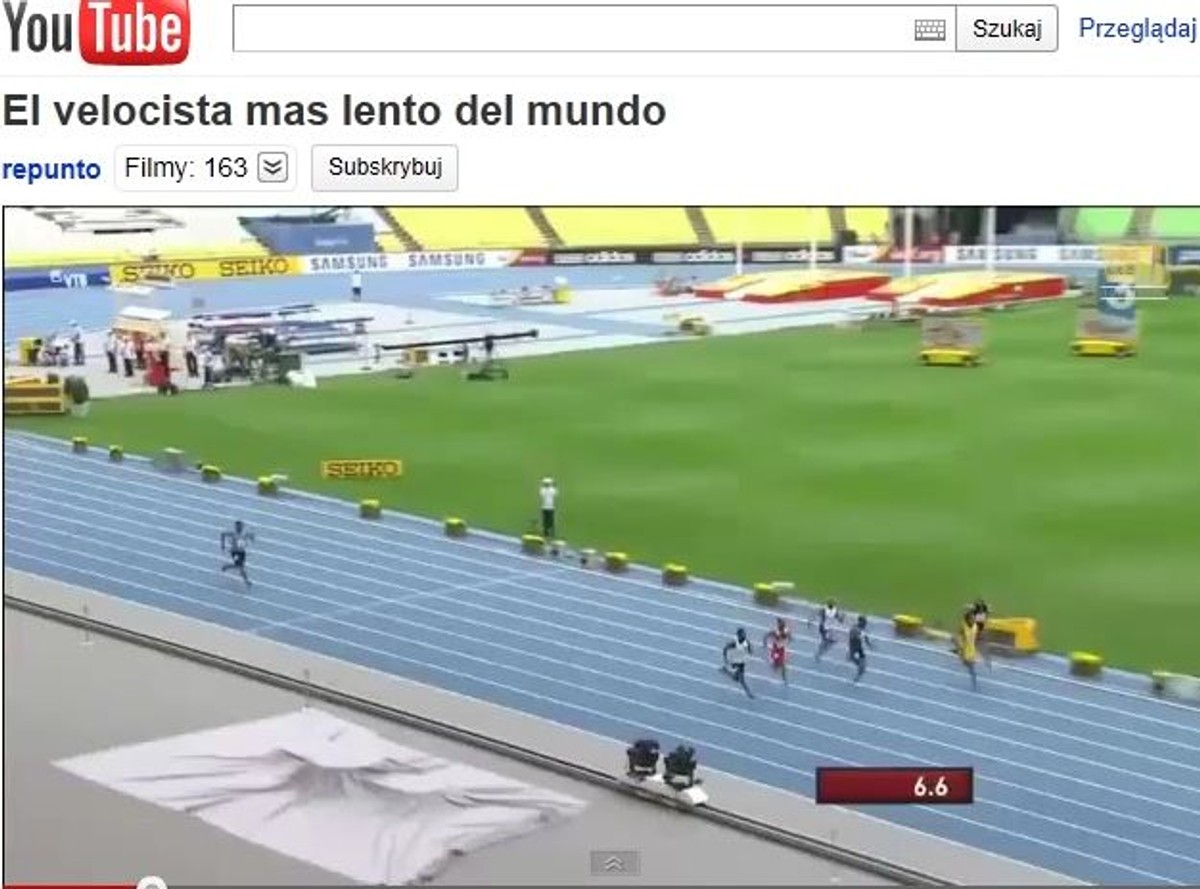 Zobacz, jak biega najgorszy sprinter na świecie