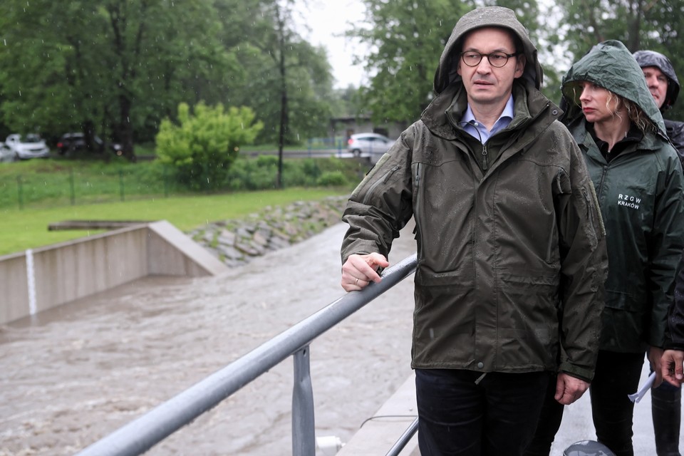 Premier Morawiecki w Czarnochowicach (woj. małopolskie)