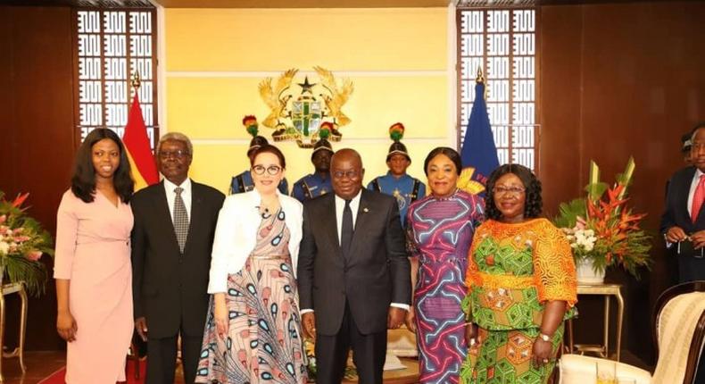 Nana Addo receives letters of Credence of four envoys