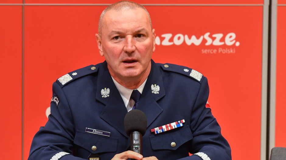 Komendant Stołeczny Policji Paweł Dzierżak