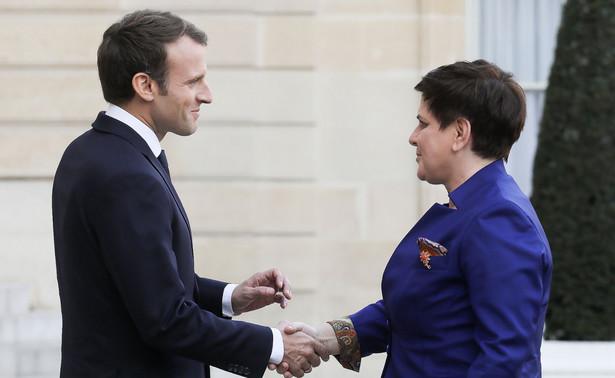 Premier Szydło po spotkaniu z prezydentem Macronem: Udało nam się wyjaśnić wiele wątpliwości