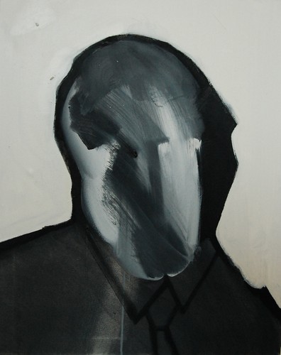 'Szkice do portretu 16', Cezary Bednarczyk, olej na płótnie, 50x40 cm