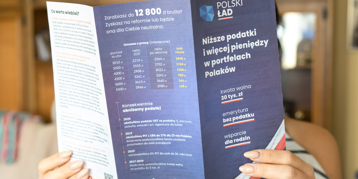 Zmiany w Polskim Ładzie. Wybór formy opodatkowania dopiero przy rozliczeniu rocznym.