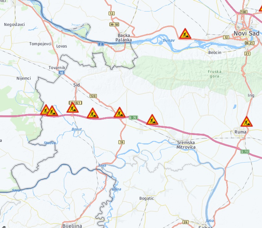 Radovi na putu ka hrvatskom primorju