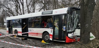 Kierowca wjechał w drzewo. 9 poszkodowanych w wypadku w Jastrzębiu-Zdroju