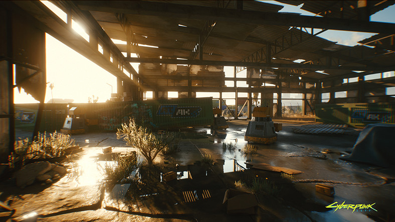 Cyberpunk 2077 - screenshot z włączonym ray tracingiem