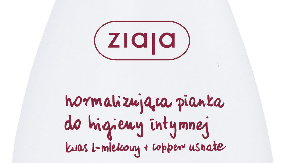 Ziaja Intima  - cztery nowe pianki do higieny intymnej. Produkty łączą łagodną piankową formę, normalizujący pH – kwas mlekowy oraz innowacyjny w higienie intymnej, antybakteryjny kwas usninowy.