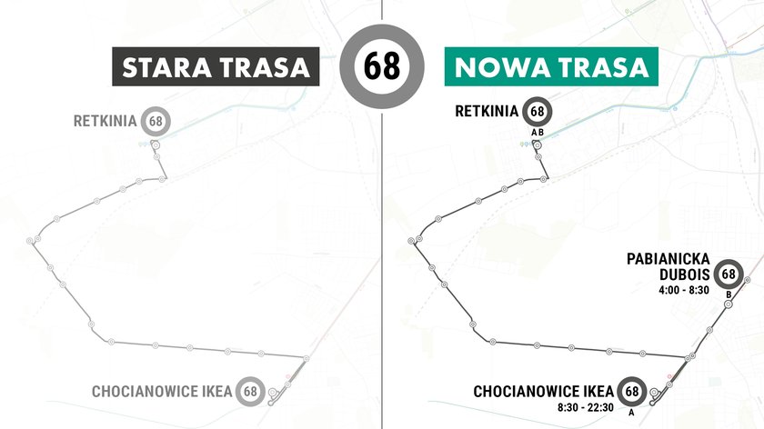 Zmiany tras autobusów i tramwajów MPK w Łodzi 2018