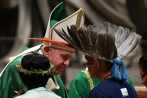 Pope Francis balked at allowing married local men in the Amazon to become priests, cheering traditionalists and disappointing reformers