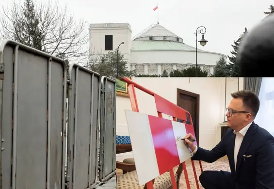 Wyjątkowa licytacja na WOŚP. Można kupić barierkę sprzed Sejmu