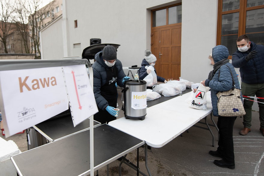 Zupa na Pietrynie podczas epidemii koronawirusa