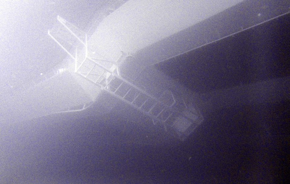 Podwodne zdjęcia wraku Concordii