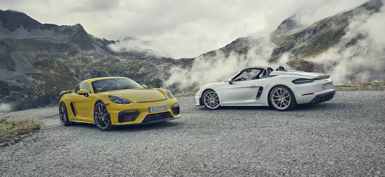 Porsche 718 Spyder i 718 Cayman GT4 z wolnossącym bokserem