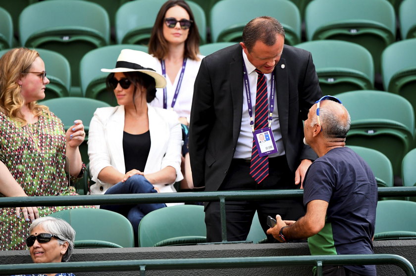 Zakazali fanom tenisa robić zdjęcia Meghan na Wimbledonie