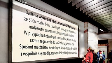 Antyrozwodowe billboardy bez źródła. "Tylko prezes wie, skąd są dane"